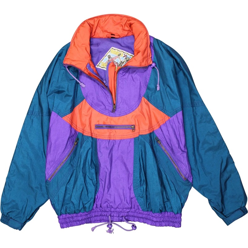 80s Neon Windbreaker