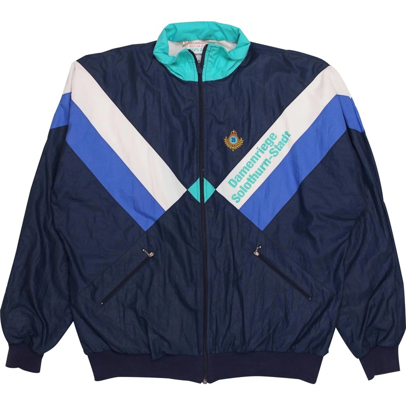 90s Blue Windbreaker