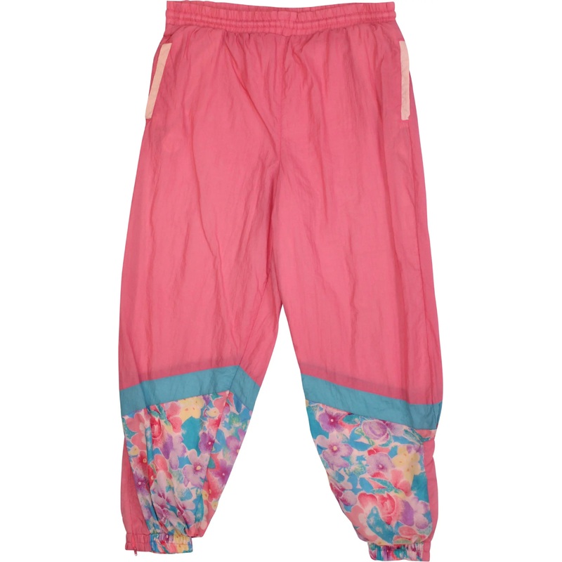 80s Floral Track Pants