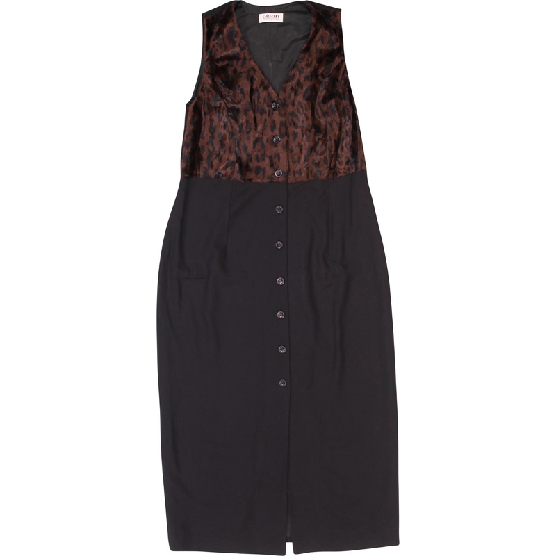 90s Dress with Faux Fur Top
