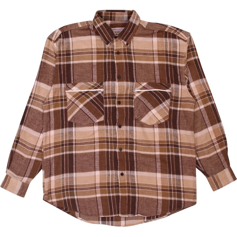 90s Checked Flannel Shirt