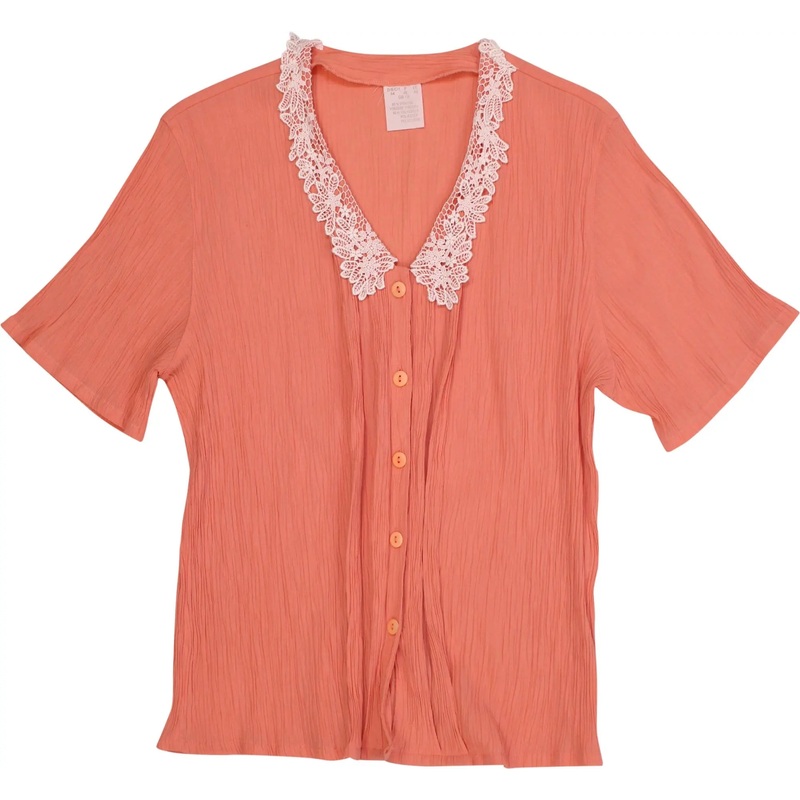 80s Blouse with Lace Details