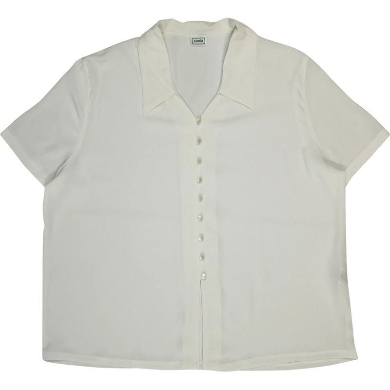 80s White Blouse