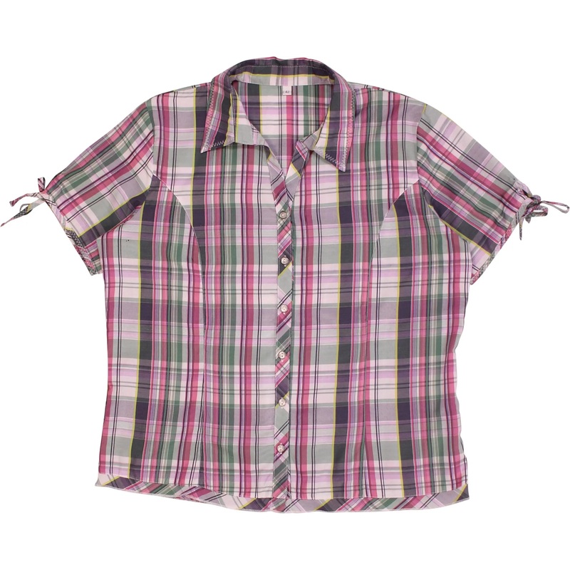 00s Checkered Blouse