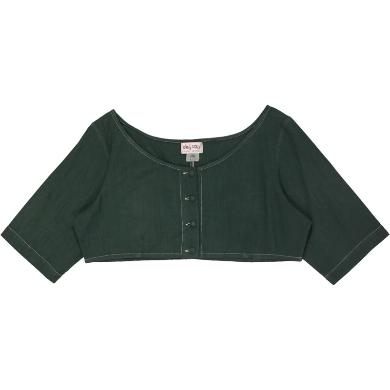90s Button Crop Top