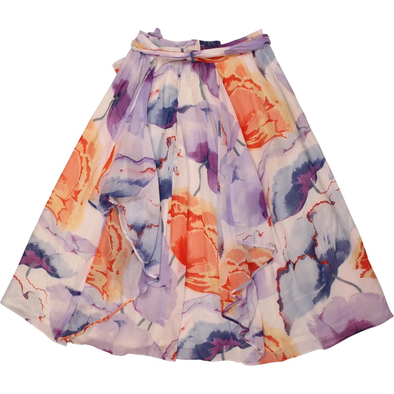 80s Chiffon Skirt