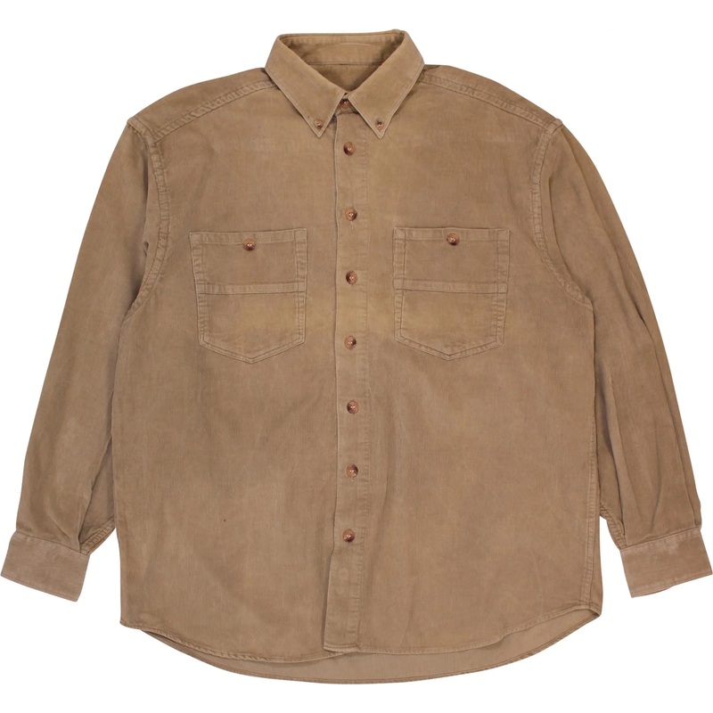 90s Beige Corduroy Shirt
