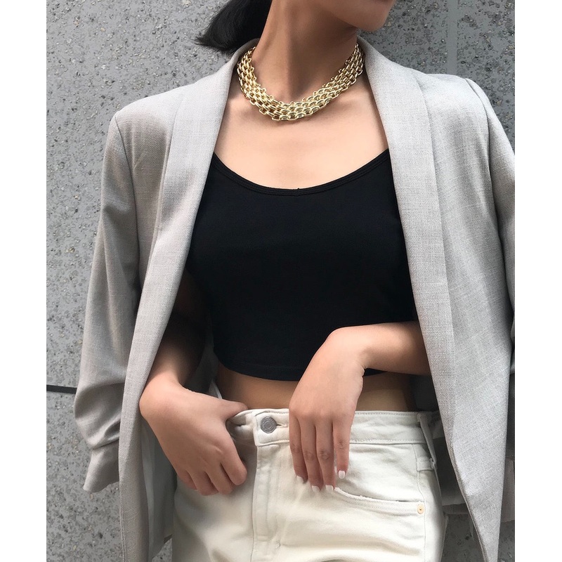 Original Design Gold Metal Chain Necklace