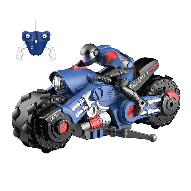Motorcycle Stunt Drift RC Car Stable Signal Eye-catching Plastic 360 Degree Spinning Motorcycle Stunt Toys for Kids
