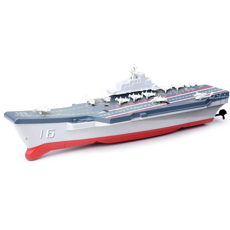 RC Aircraft Carrier Mini RC Boat Ship Simulation Model Children Toy
