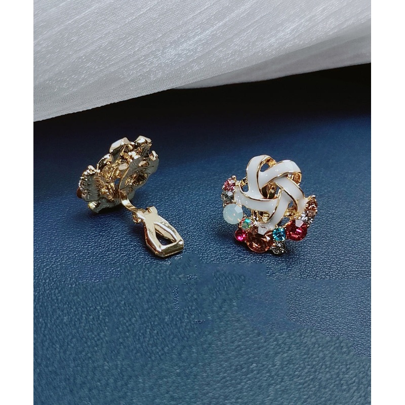 Beautiful Rainbow Overgild Zircon Stud Earrings