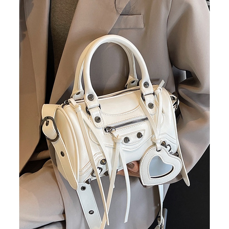 2025 New Original Design Beige Faux Leather Tote Crossbody Bag