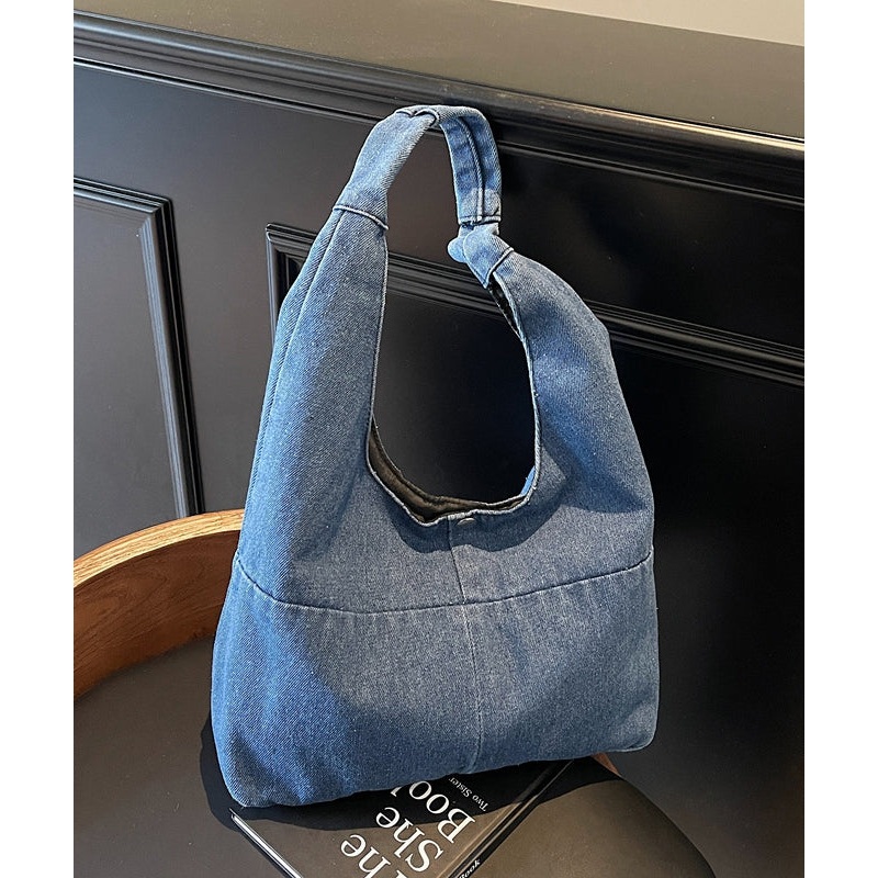 Casual Versatile Large Capacity Denim Shoulder Bag