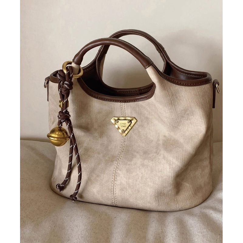 Classy Colorblock Solid Durable Faux Leather Tote Handbag
