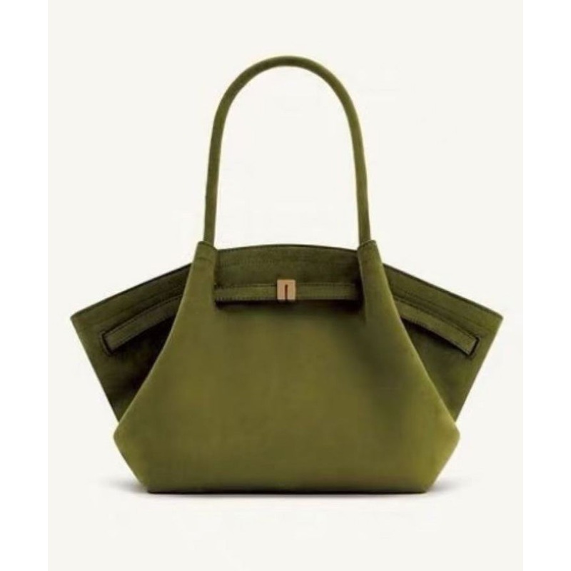 2025 New Green Large Capacity Suede Shoulder Bag