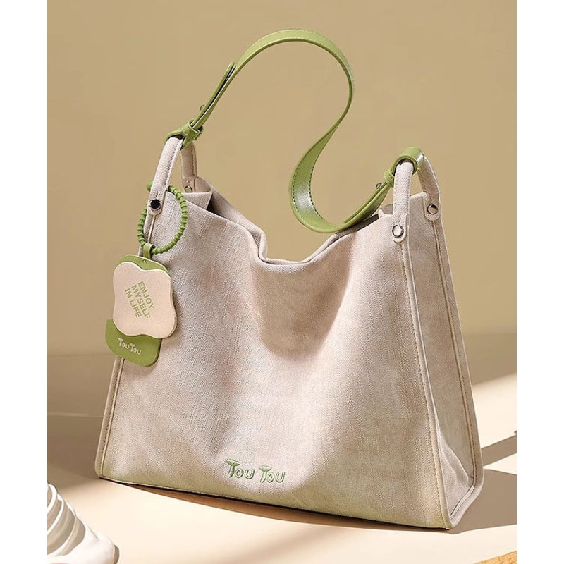 2025 New White Large Capacity Versatile Shoulder Bag
