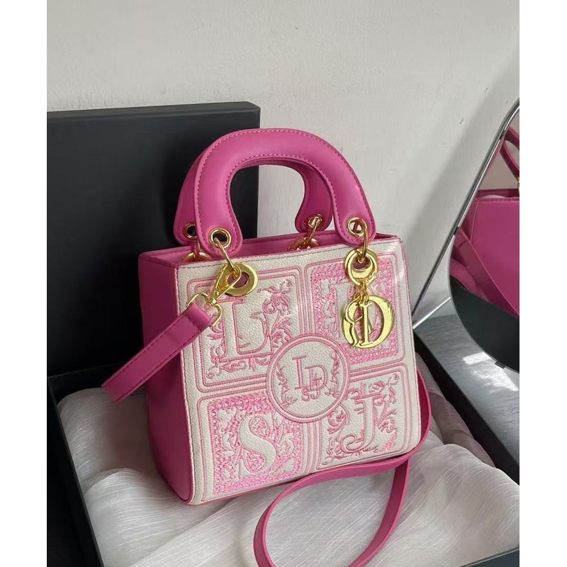 Beautiful Rose Embroidery Faux Leather Women Micro Bag