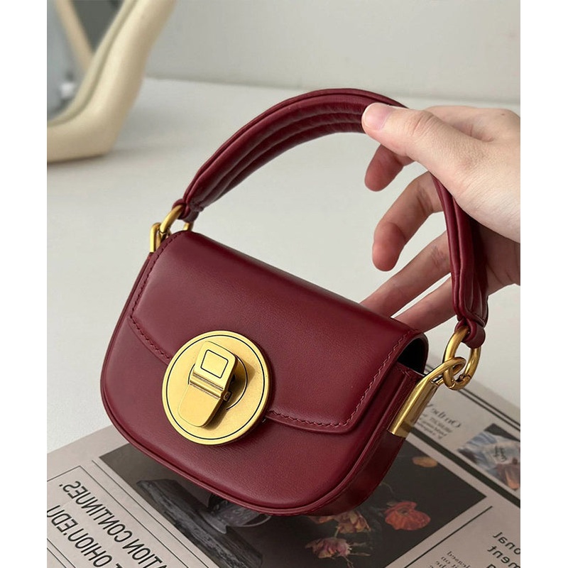 Style Mulberry Solid Durable Faux Leather CrossBody Mini Bag