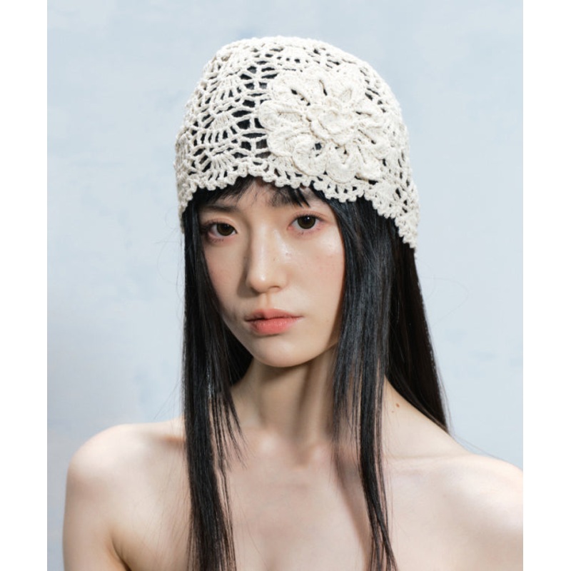 2025 Summer New Flower Hollow Knitted Boonie Hat