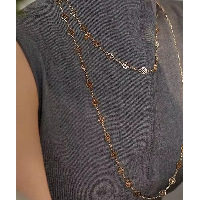 Beautiful Gold Copper Overgild Hollow Out Carving Necklace